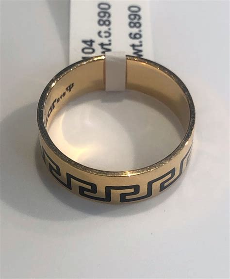 versace logo ring silver|Versace ring sale.